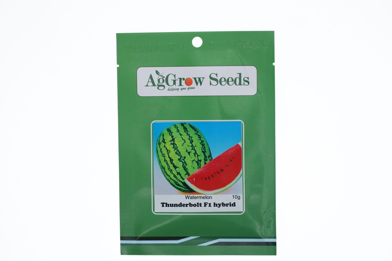 AgGrow Watermelon Seeds Thunderbolt F1 Hybrid 10g