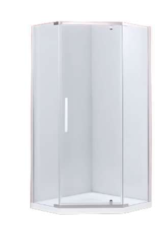 Decobay Shower Enclosure Hexagon Shower Tray 900 x 900 x 1850mm