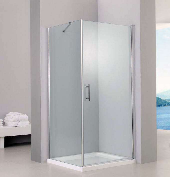 Decobay Shower Enclosure Square Shower Tray 900 x 900 x 1850mm