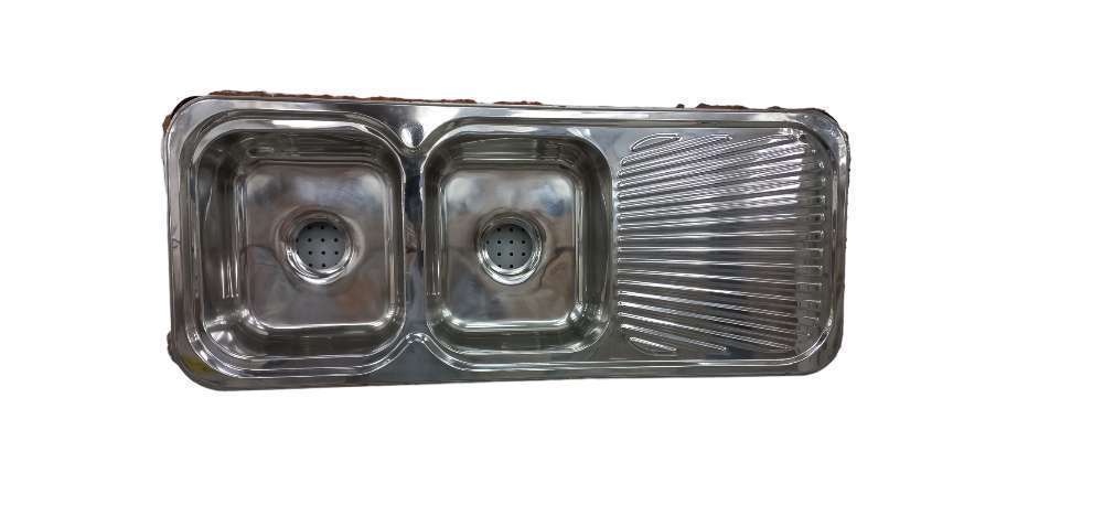 Evia Kitchen Sink Double Bowl R-Drainer (1180 x 480 x 170)