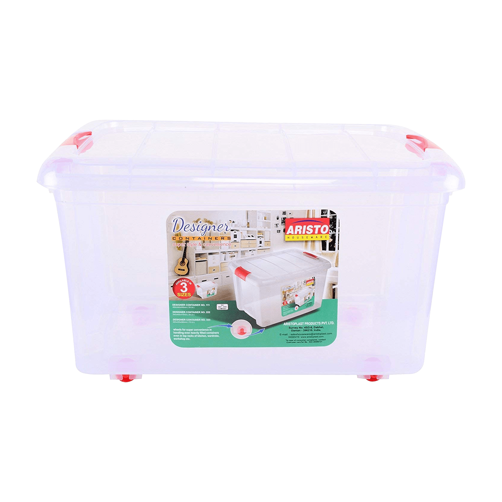 Aristo Storage Container with Wheels 70L