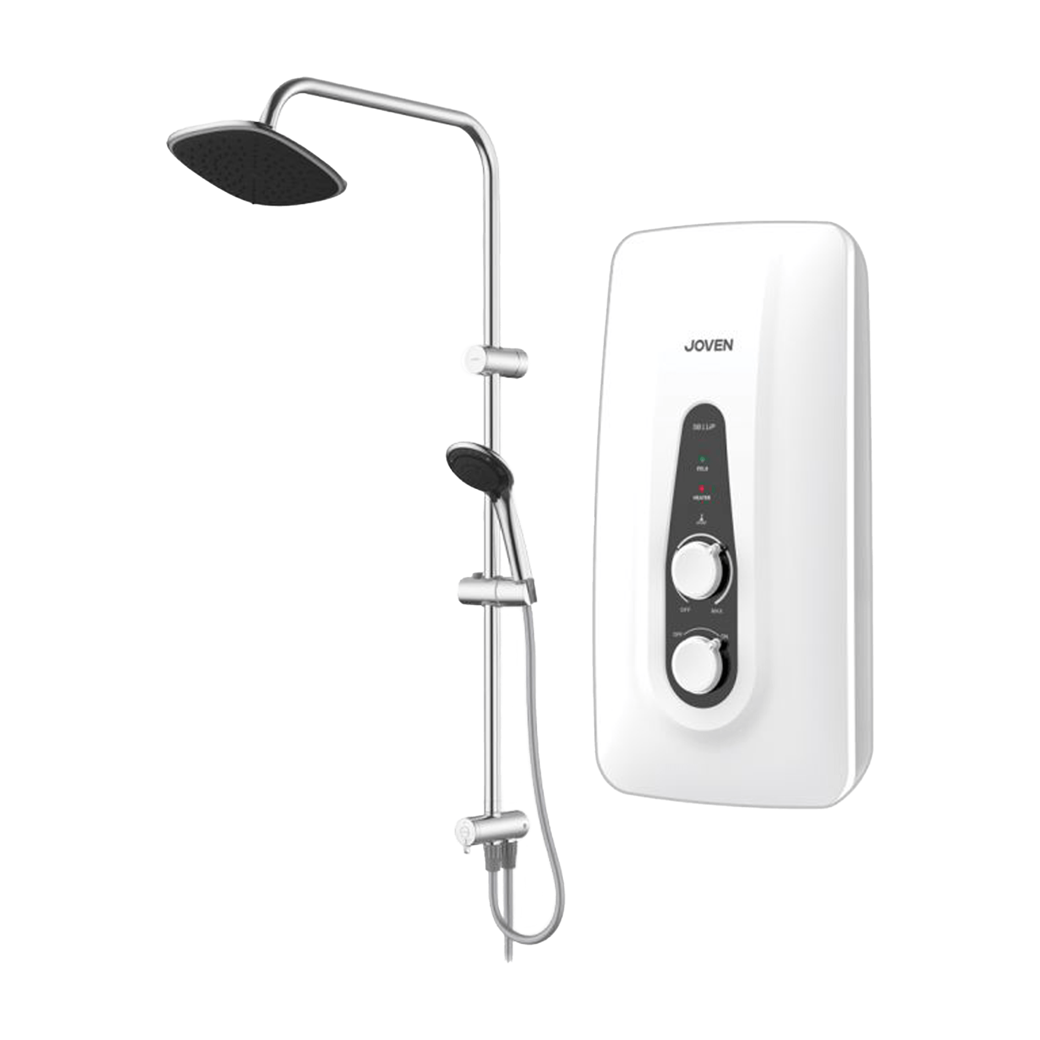 Joven Instant Water Heater 3.6KW Shower Set White