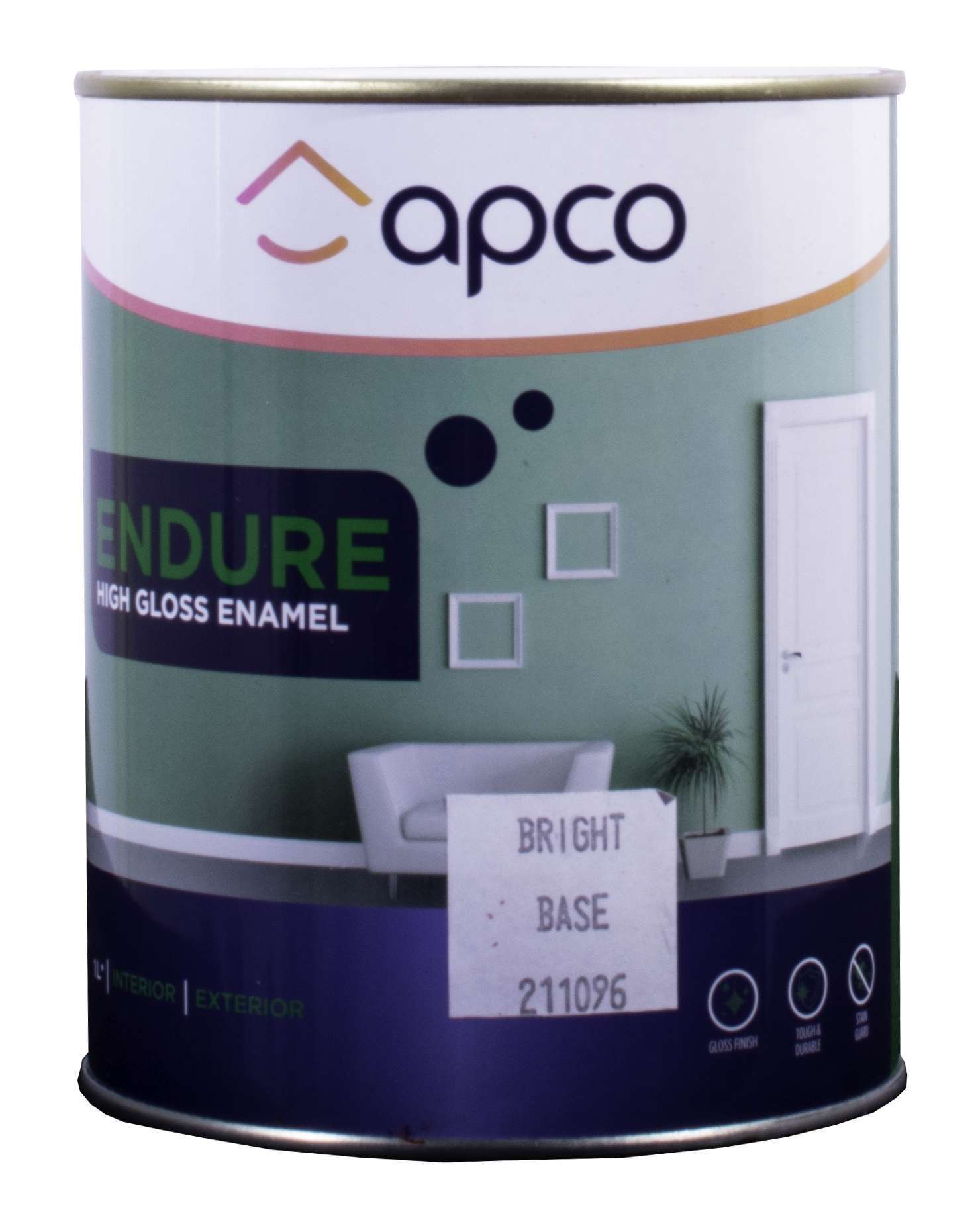 Apco Endure Gloss Enamel Bright Base 1L
