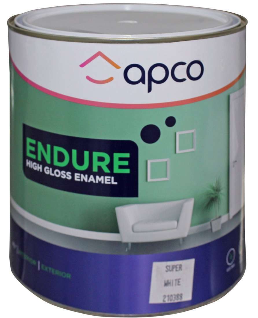 Apco Endure Gloss Enamel White 4L