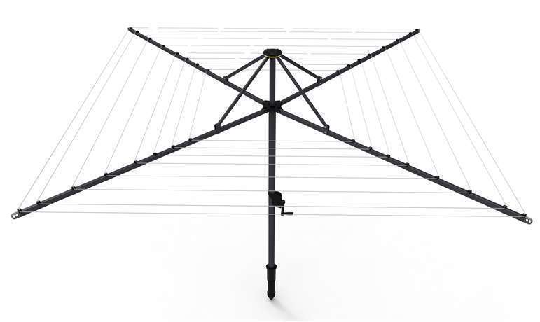 Daytek M58 MK2 Rotary Hoist Clothesline Folding Iron Grey