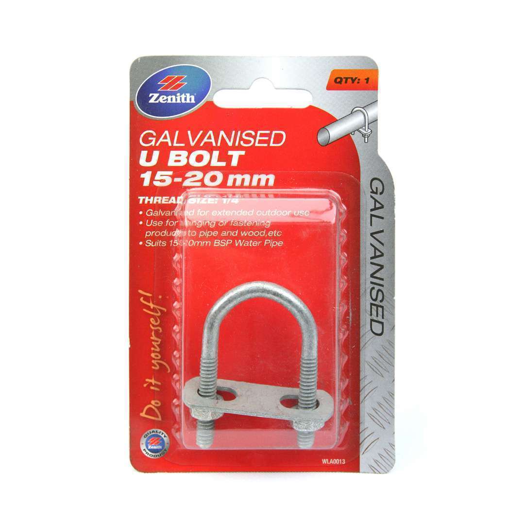 Zenith U Bolt 15-20mm Galv