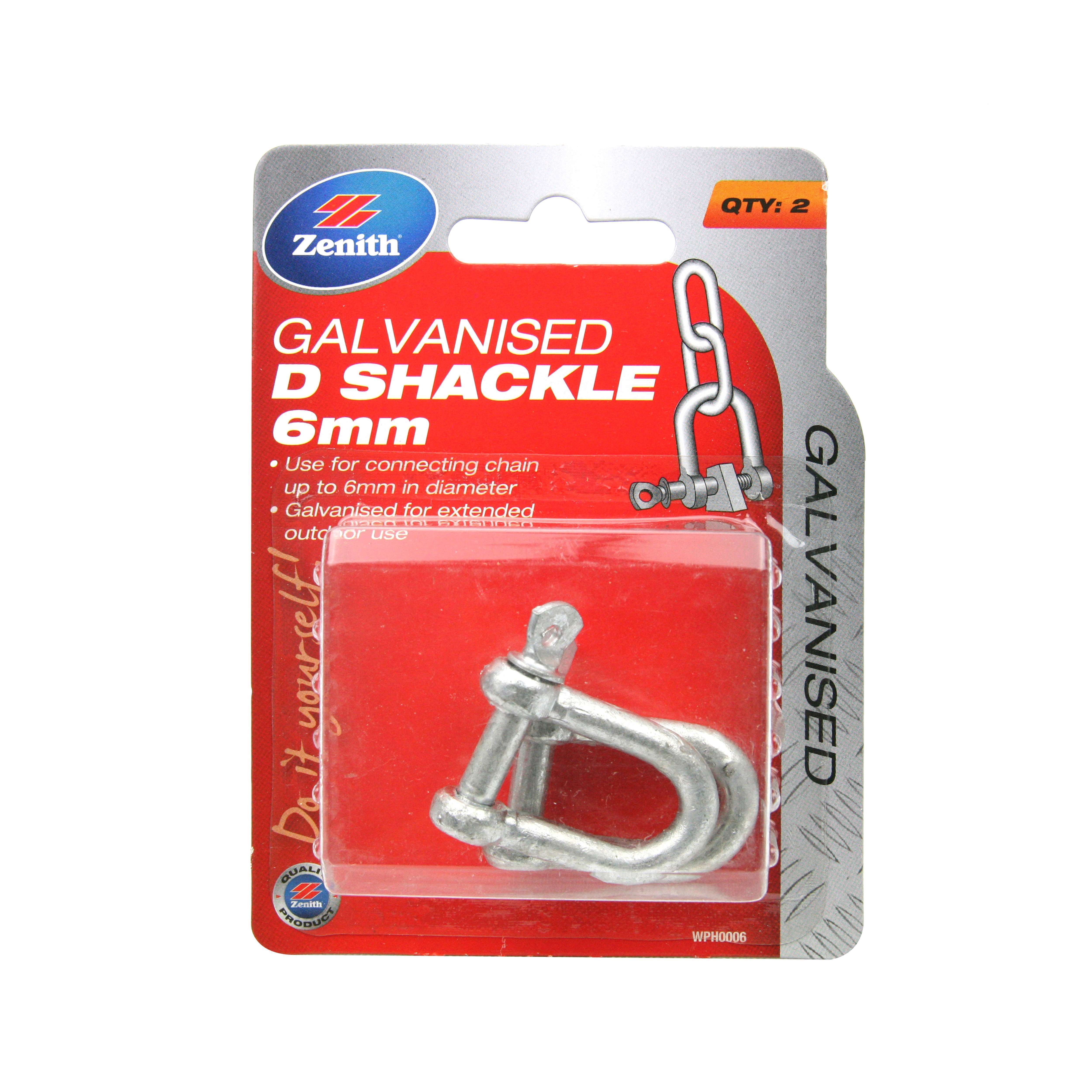Zenith Dee Shackle 6mm Galv