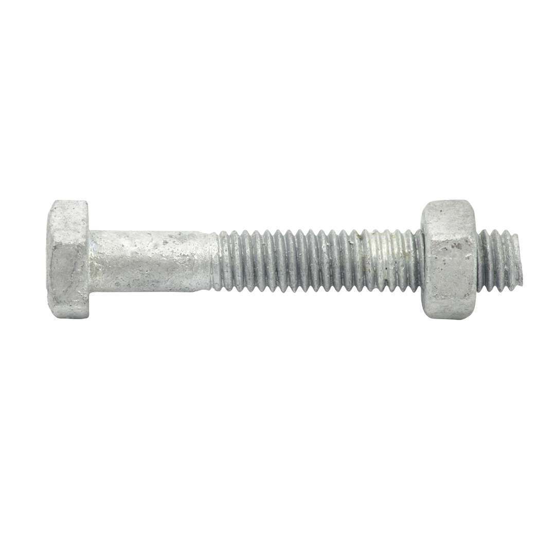 Bolt & Nut Galv Hex M6 x 40