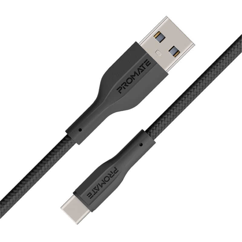 Promate XCord-AC USB-A to USB-C Data & Charge Cable Black