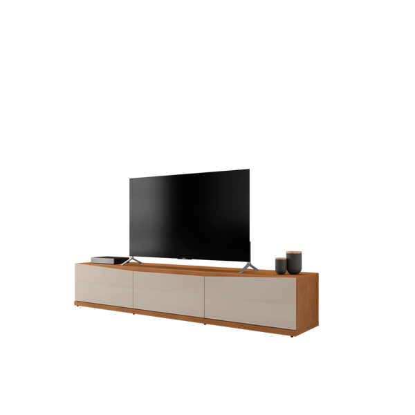 FB Eros TV Stand L1800 x W386 x H450mm Cedar/Off White High