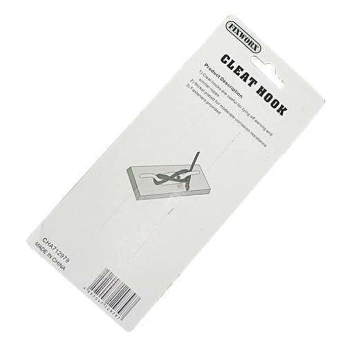 Fixworx Hook Cleat Nickel Plated 150mm 2pc