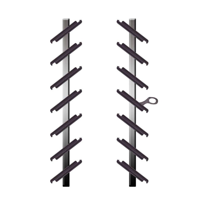Wind Louvre Frame 7 Blade Alu 6" D/C Glass