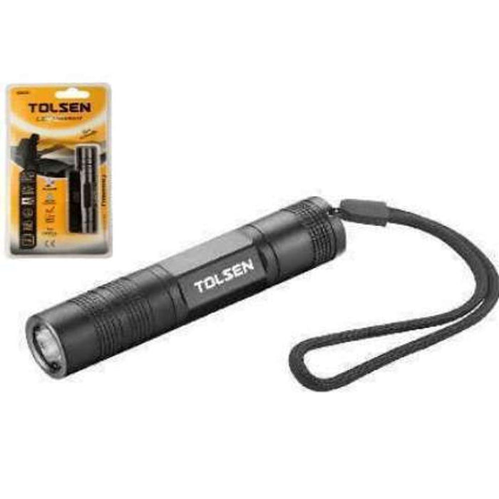Tolsen Flashlight Battery Type 1 x AA 50m Range (Industrial)