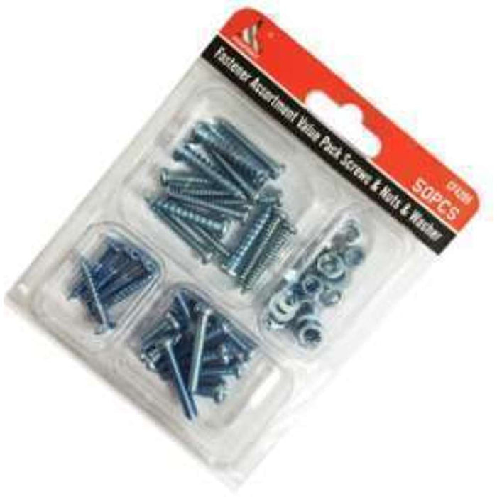 Accord Screws Nuts & Washers Assorted 50pk