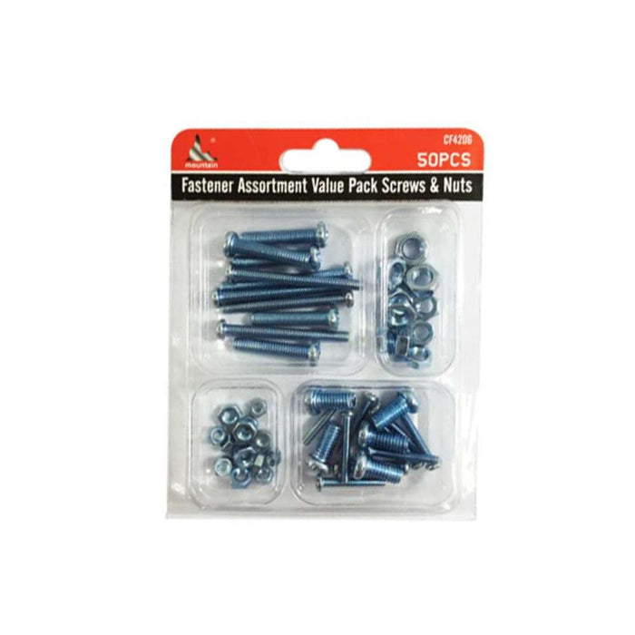 Accord Screws & Nuts Assorted 50pk