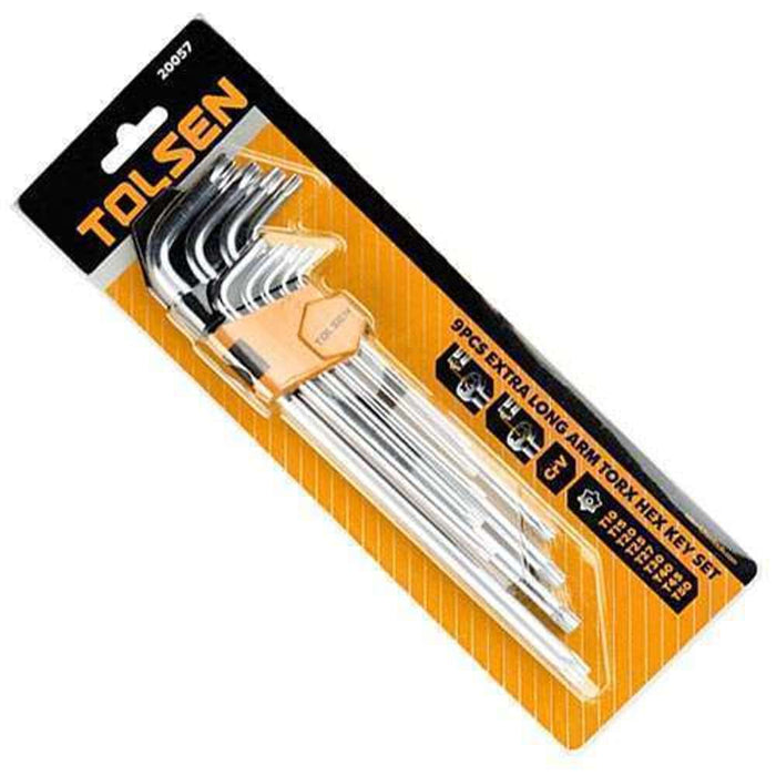 Tolsen Torx Extra Long Arm Hex Key Set