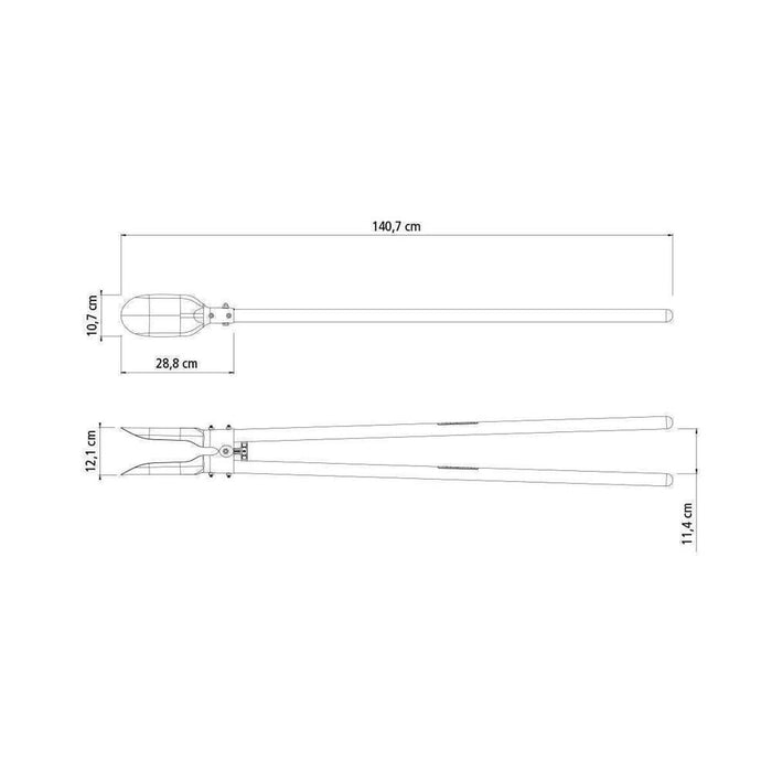 Tramontina Post Hole Digger Wooden Handle 140 x W12cm