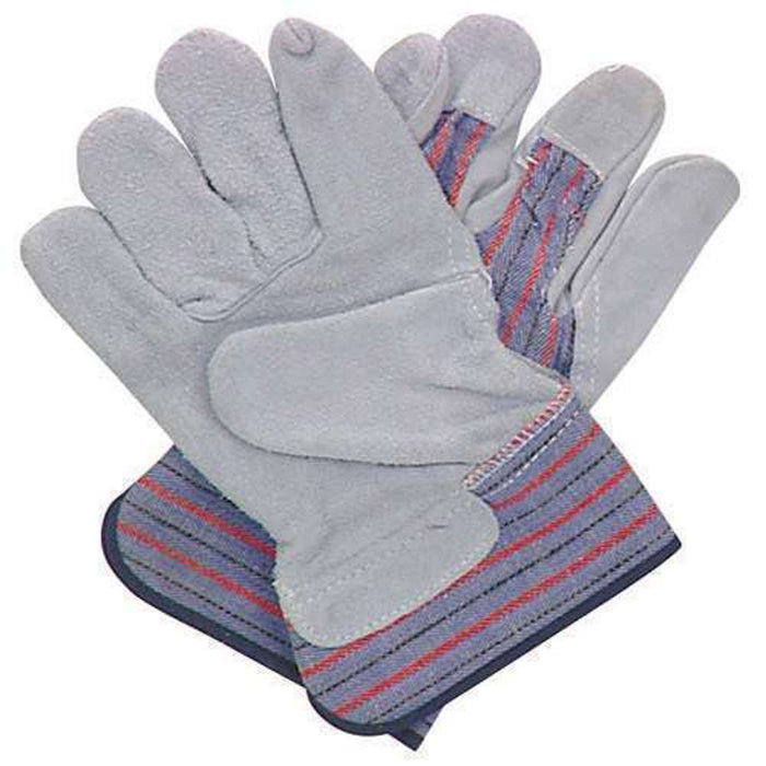 Hand Gloves Split Leather/Cotton "A" Grade 10"