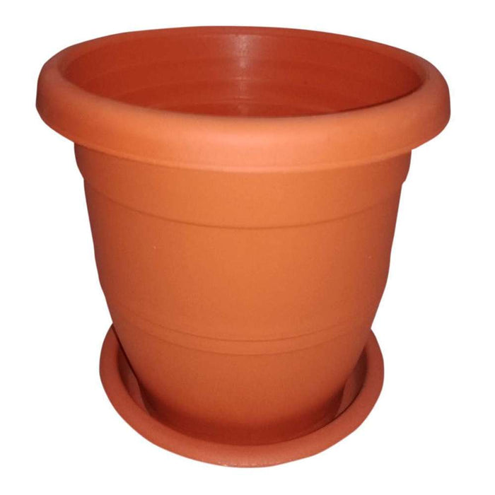 Baba Classic Planter Pot & Saucer Set Cotta 260 x 215mm