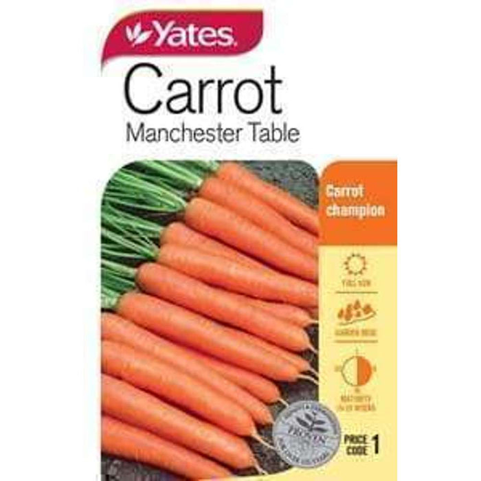 Yates Seeds Carrot Manchester Table