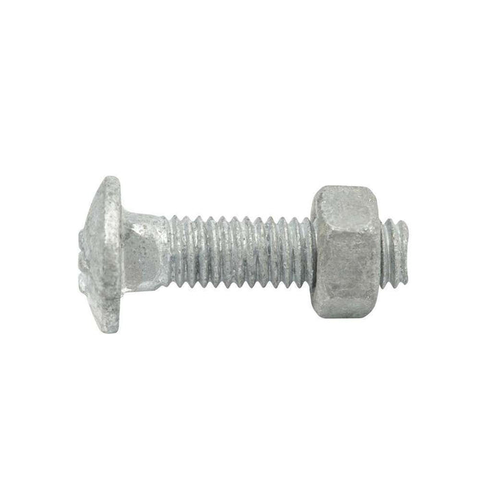 Bolt & Nut Galv Cup M6 x 25