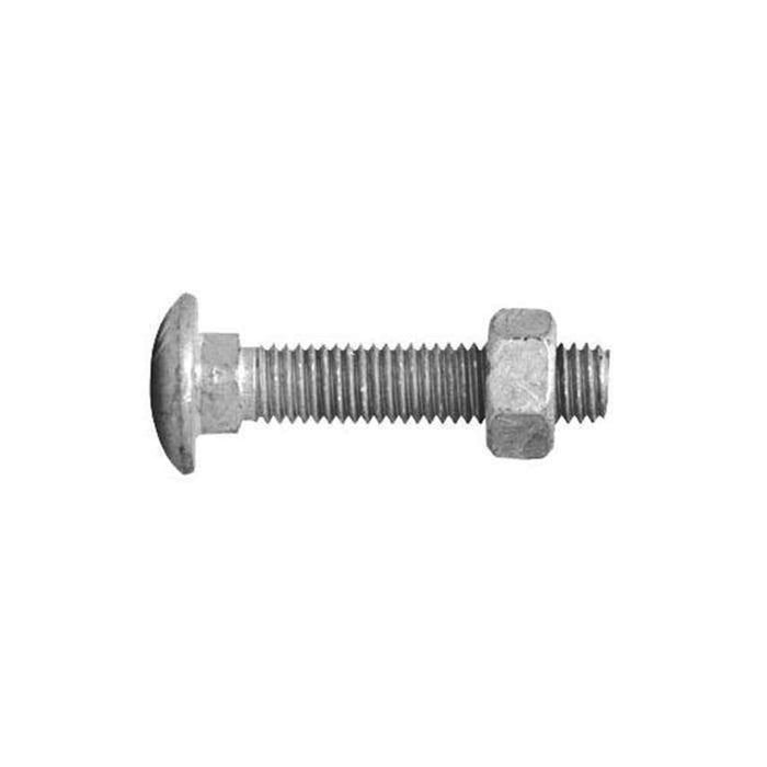 Bolt & Nut Galv Cup M10 x 100
