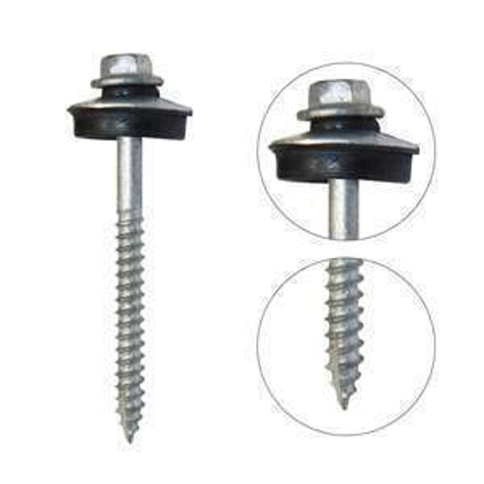 BIL Roofing Screw Cyclonic T17 14 x 65mm w/ Saddle Washer