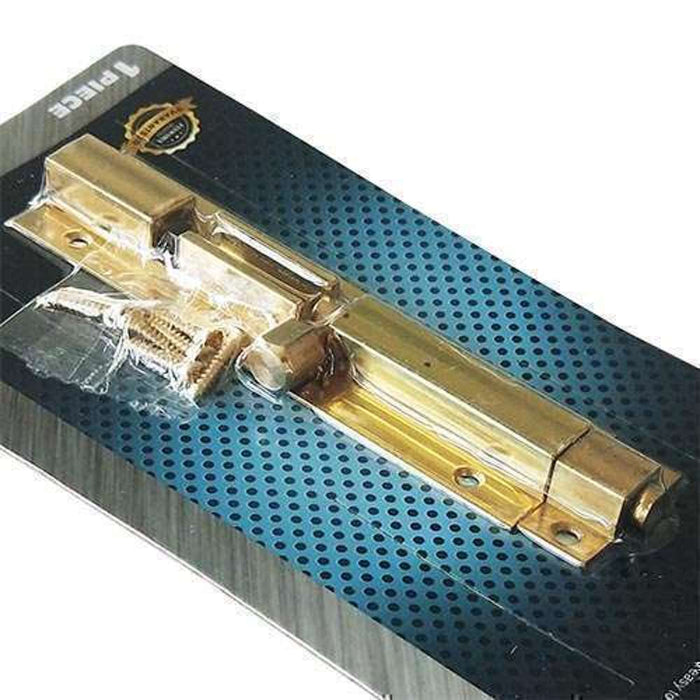 Barrel Bolt 4" x 5/16" Solid Brass w/ Screws