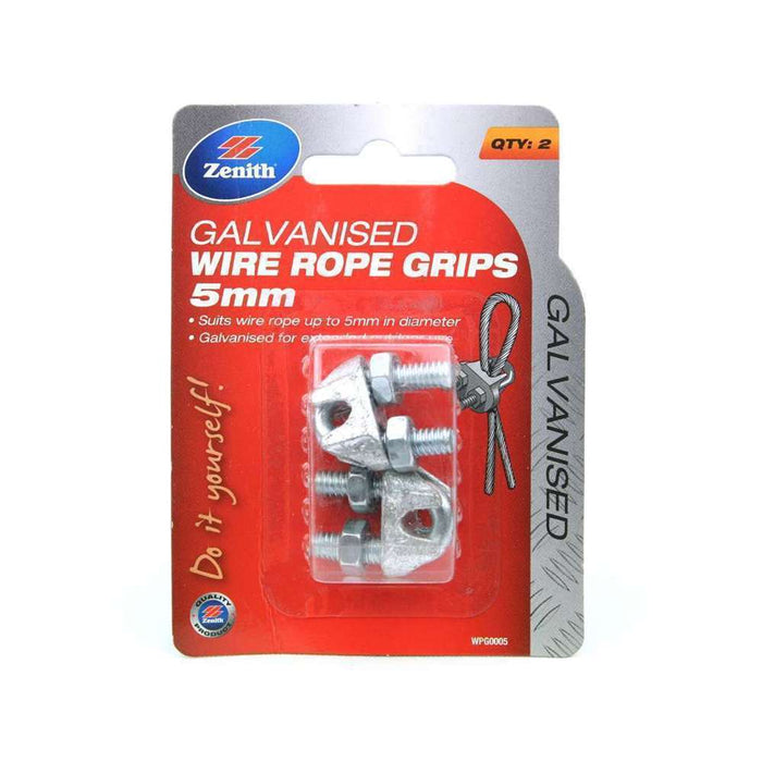 Zenith Wire Rope Grip 5mm Galv