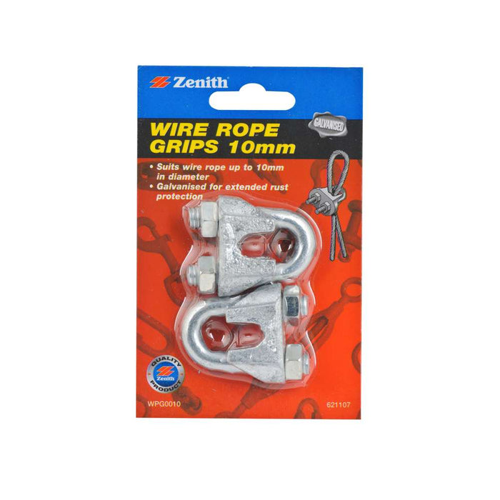 Zenith Wire Rope Grip 10mm Galv [2pcs/pk]