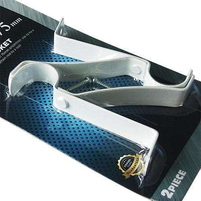 Fixworx Curtain Bracket 75mm 2pc