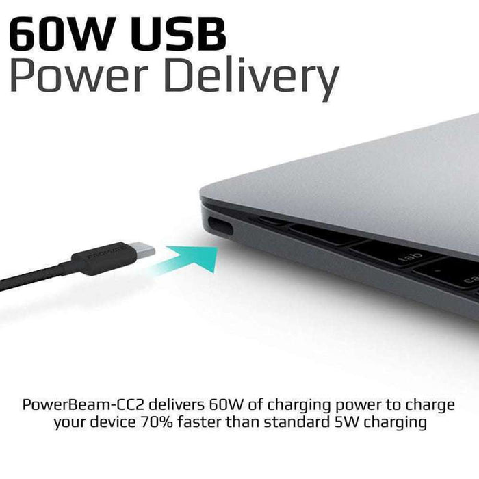 Promate 60W USB-C to USB-C Cable 2m Black