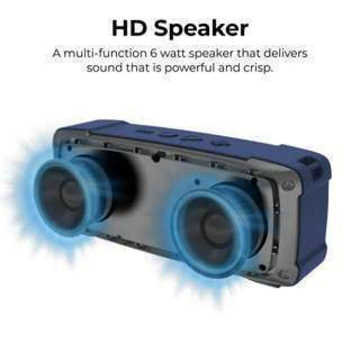 Promate 6W High Bluetooth Speaker USB AUX Handsfree FM Blue