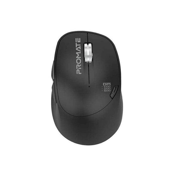 Promate 1600dpi Contoured Wireless Mouse Black
