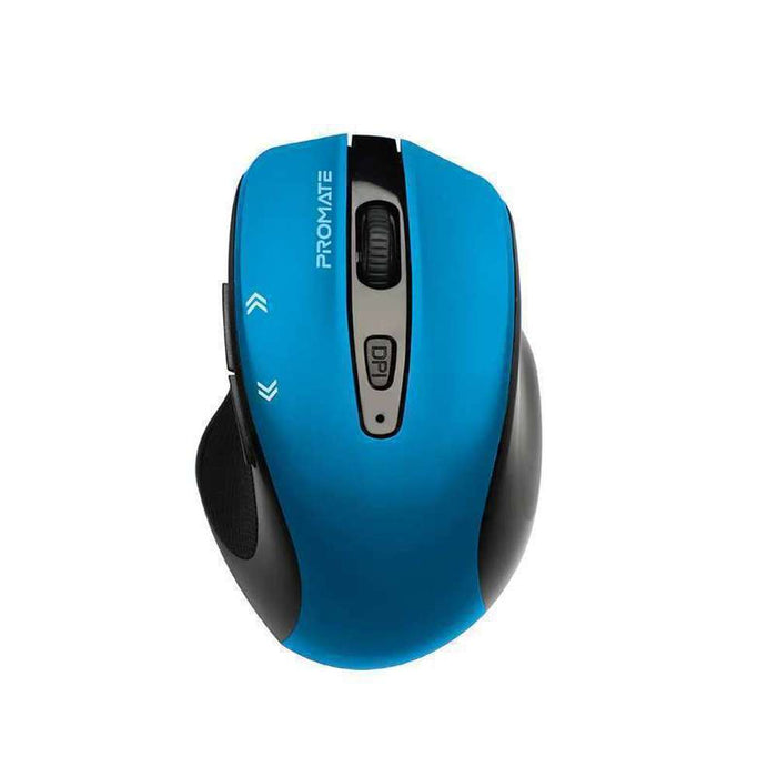 Promate 1600dpi Contoured Wireless Mouse Blue