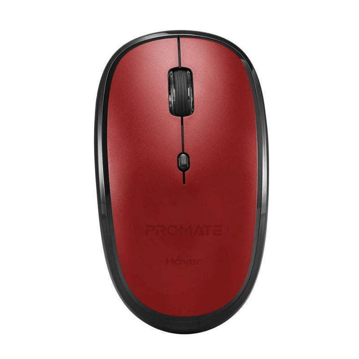Promate 800/1200/1600dpi Ergonomic 3 Button Wireless Mouse Red