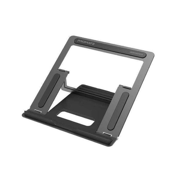 Promate Multi-Level Foldable Aluminium Alloy Laptop DeskStand Grey