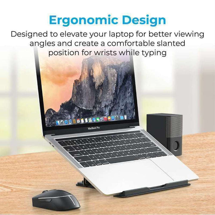 Promate Multi-Level Foldable Aluminium Alloy Laptop DeskStand Grey