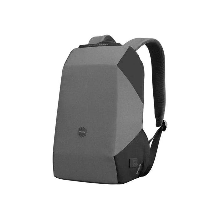 Promate Secure Backpack for Laptops up to 15.6" Grey