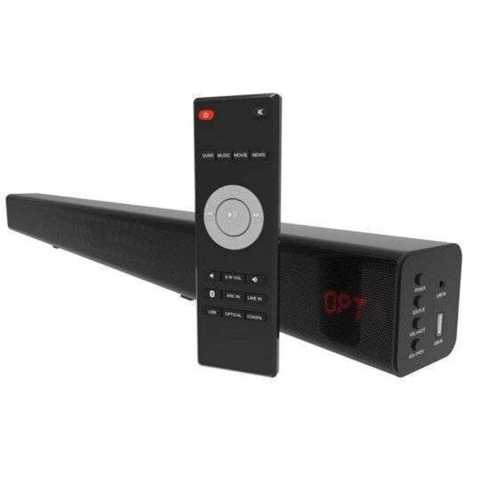 Laser 2x 10W HDMI Stereo Soundbar Bluetooth FM Radio
