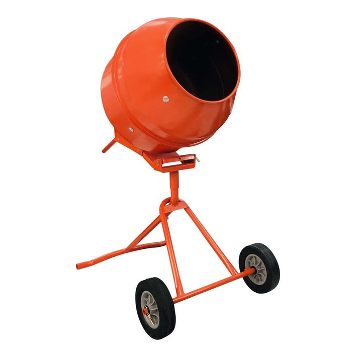 Promax Portable Concrete Mixer Orange 140L
