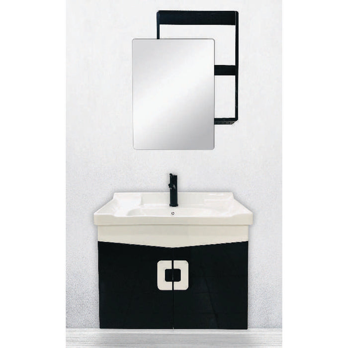 Maxfato Bath Cabinet Black C: 700 x 450 x 525 M: 600 x 740 x 120mm