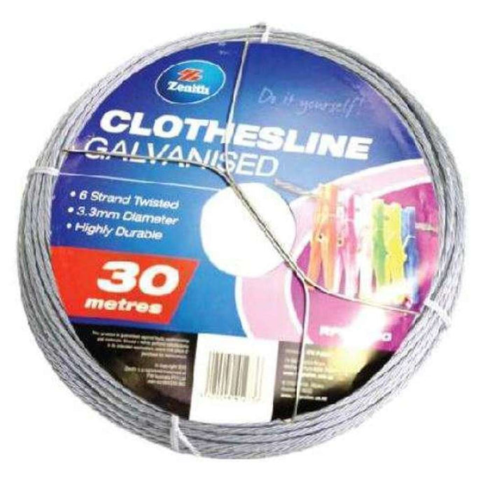 Clothesline Wire Galv 30m (Interior Use)