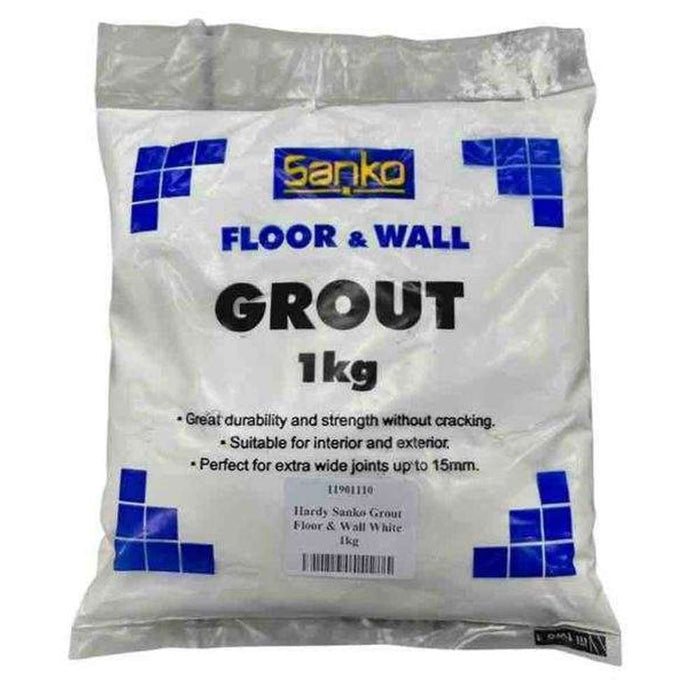Hardy Sanko Grout Floor & Wall White 1kg