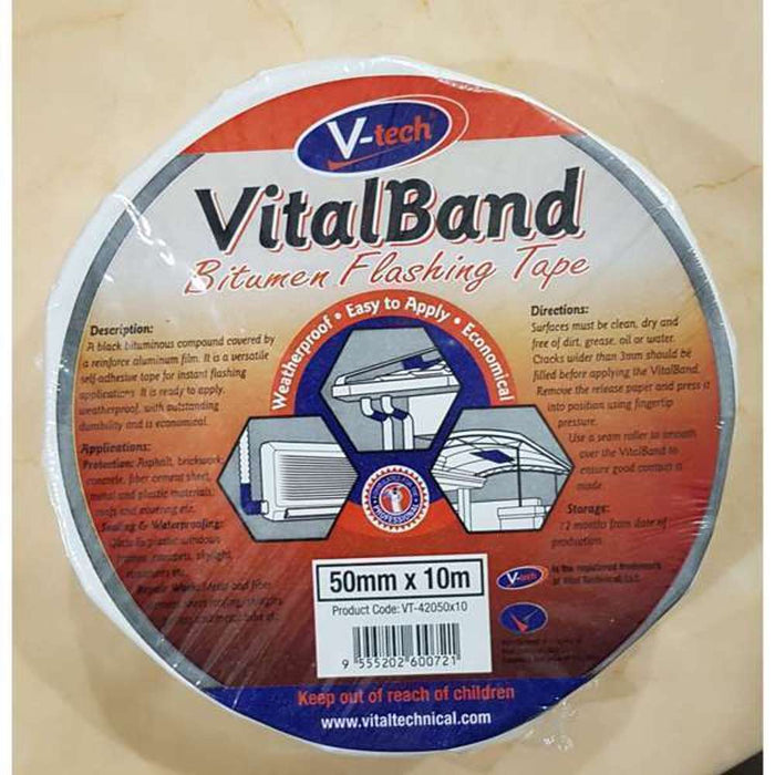 V-Tech Vital Band Bitumen Flashing Tape 75mm x 10m
