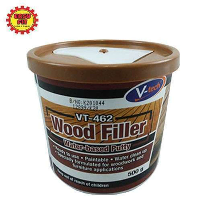 V-Tech All Purpose Wood Filler 500g Natural/Brown