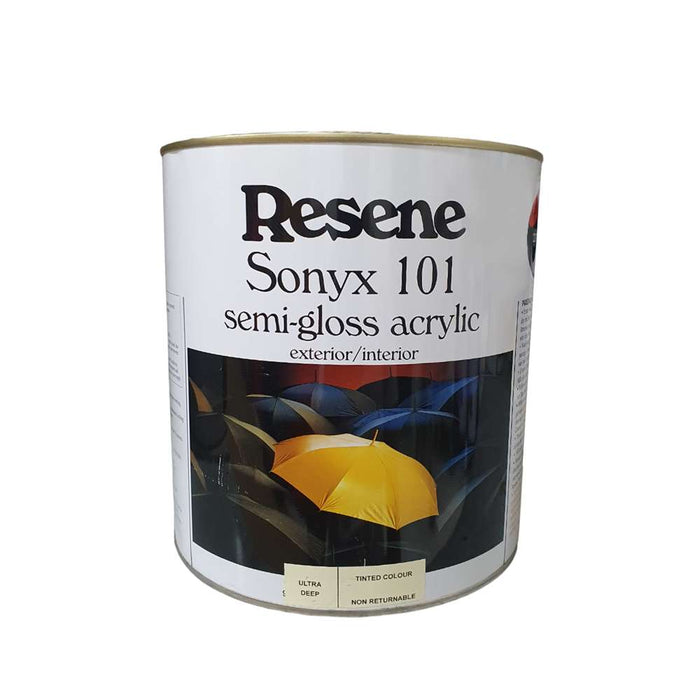 Resene Sonyx 101 Semi Gloss Acrylic Ultra Deep Tone 4L