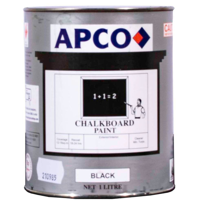 Apco Chalkboard Paint Black 1L