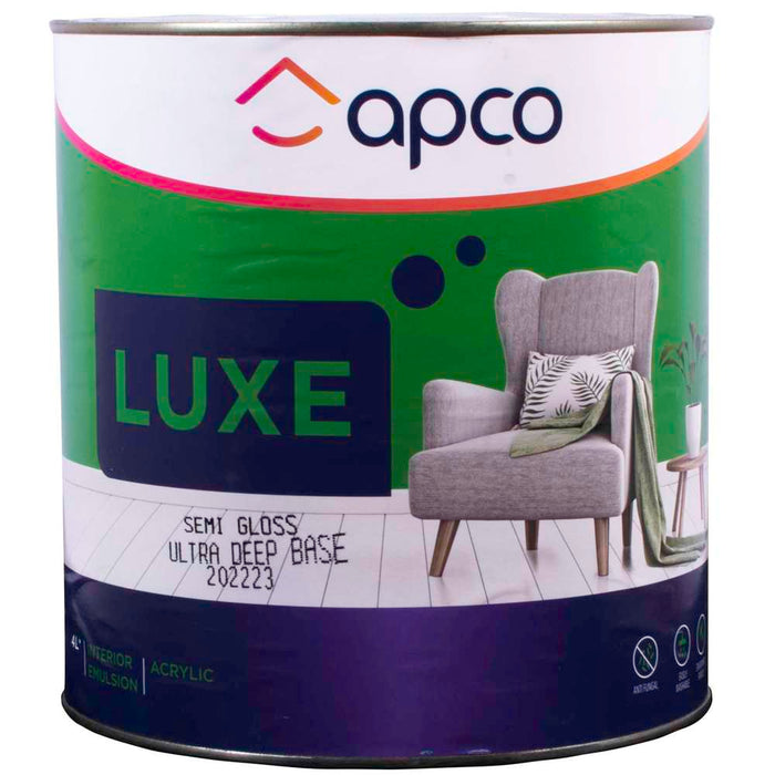 Apco Luxe Semi Gloss Acrylic Ultra Deep Base 4L