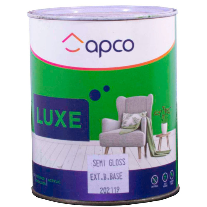 Apco Luxe Semi Gloss Acrylic Extra Bright Base 1L